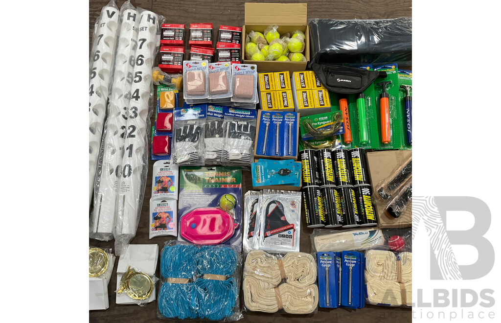Collection of Various Sports Equipment