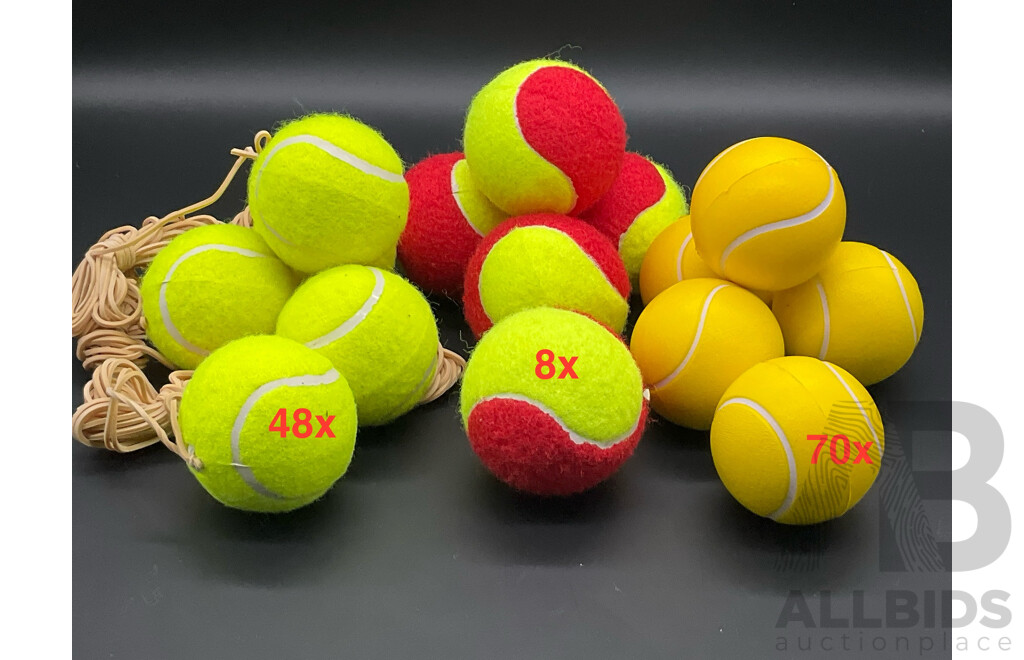 Collection of Various Tennis Balls  - Lot of 126