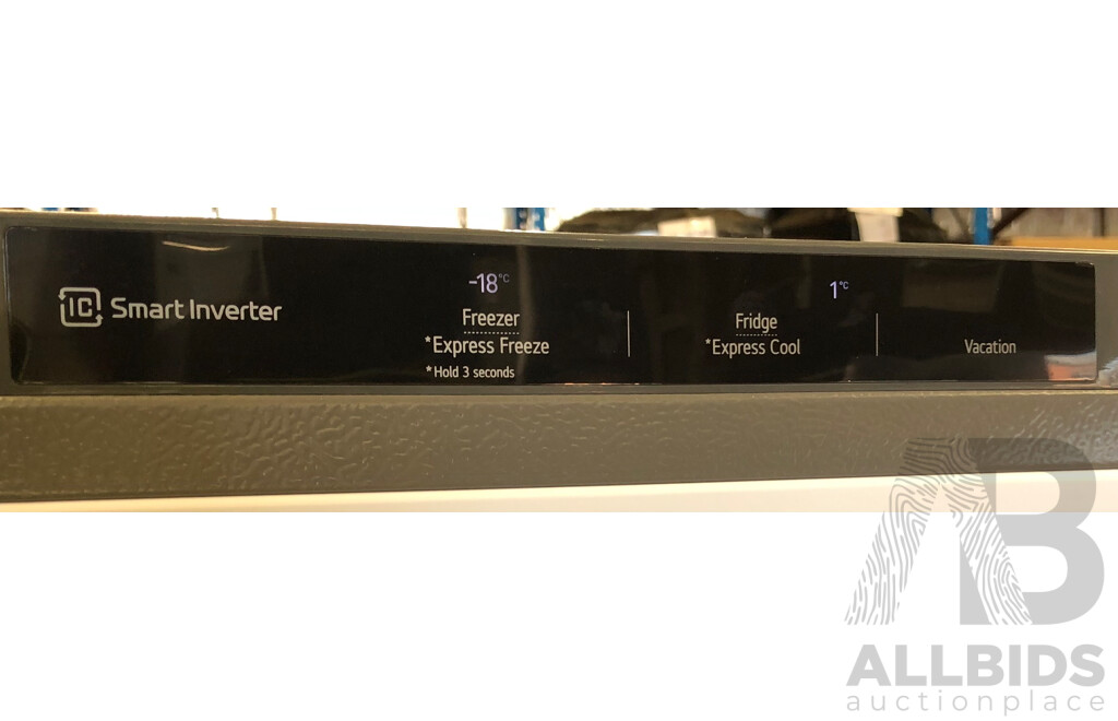 LG 420 Litre Bottom Mount Dark Graphite Fridge/Freezer