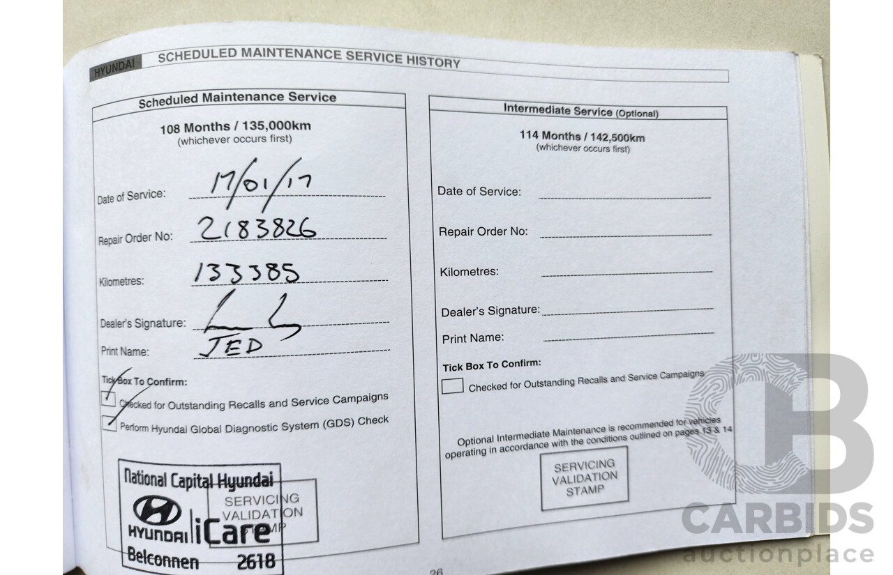 1/2013 Hyundai i30 Active GD 5d Hatchback Red 1.8L