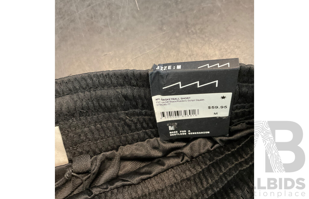 Neovision Beige Hoodie (M) & Notion Hoodie (M) & 2x NFL Basketball Raiders Shorts ( Size M & XL)