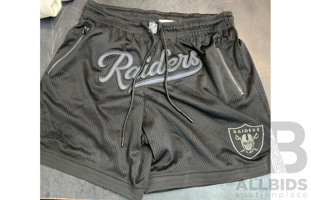 Neovision Beige Hoodie (M) & Notion Hoodie (M) & 2x NFL Basketball Raiders Shorts ( Size M & XL)