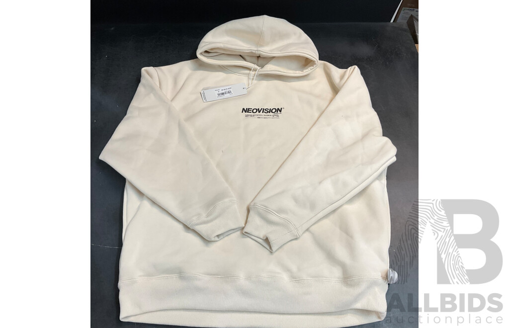 Neovision Beige Hoodie (M) & Notion Hoodie (M) & 2x NFL Basketball Raiders Shorts ( Size M & XL)