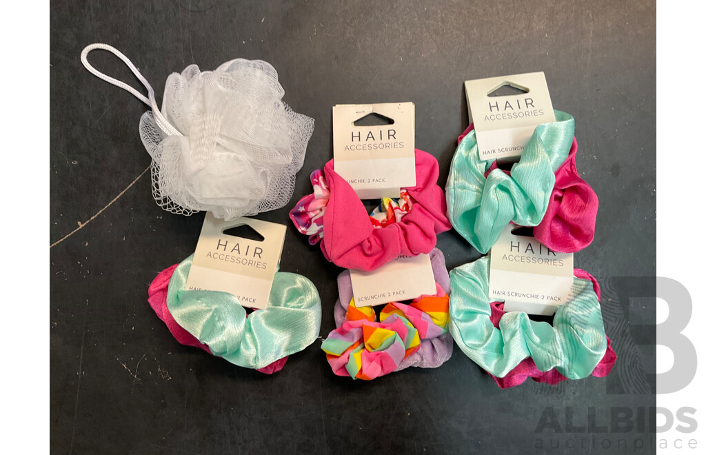 Assorted Household Items - Stickers, Pencils, Hair Scrunchies, Toys, and More