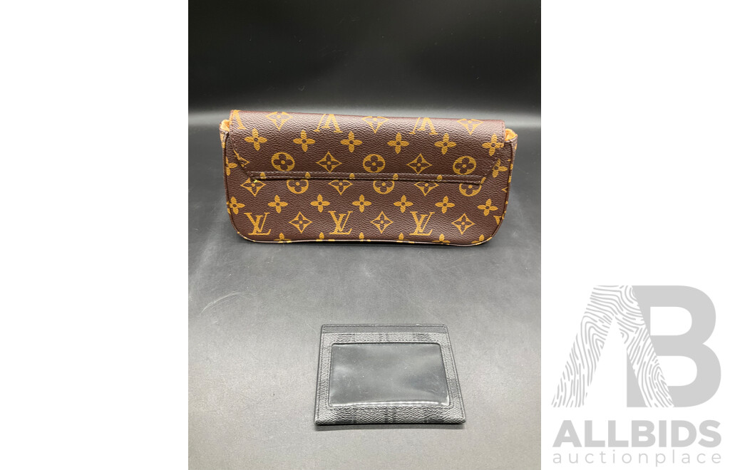 Clutch Branded LOUIS VUITTON, ID Card Case Branded COACH and Wallet Branded GUESS - Lot of 3