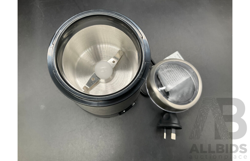 WESTINGHOUSE Multipurpose Stainless Steel Electric Coffee Grinder, CREST USB-C to USB-A Cable and Universal Wall Gcharger - Lot of 3