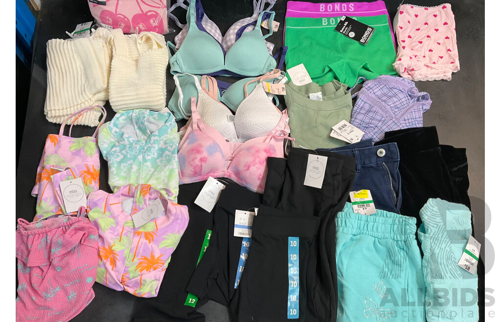 MIss Mango, Bonds Size 10,12 Youth Girls Apparel, Underwear & Women's Size 6 Clothing