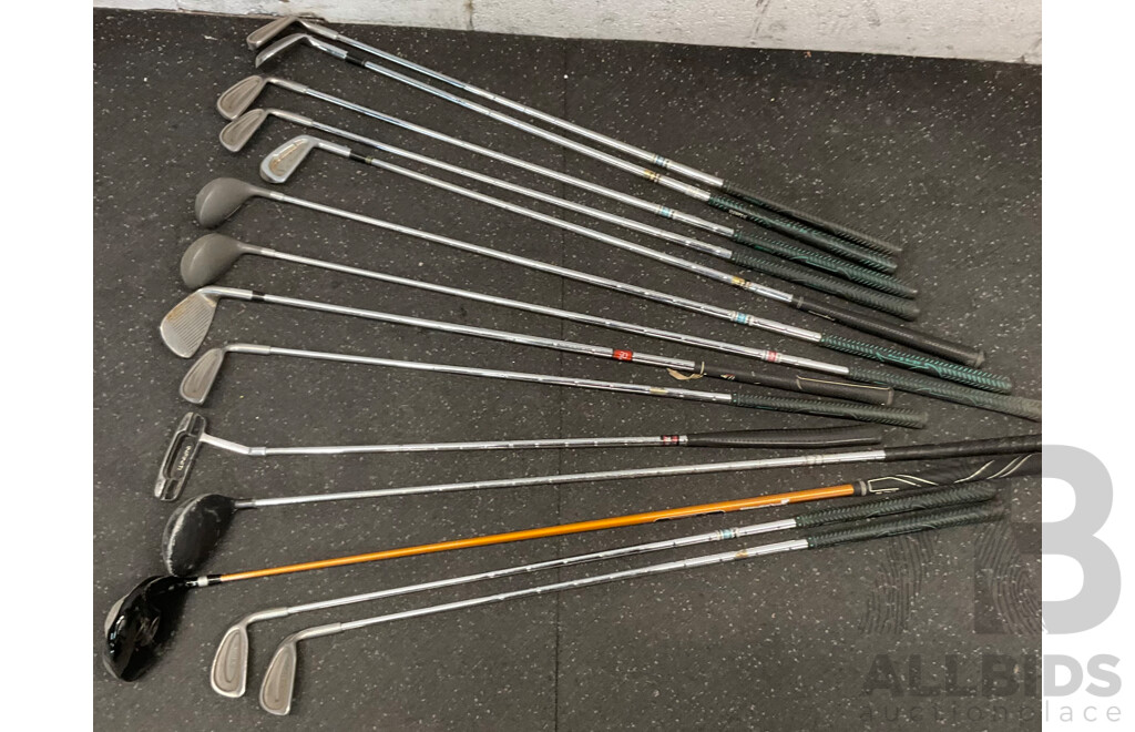 ICON 3.0 Golf Bag with 14 Assorted Golf Clubs