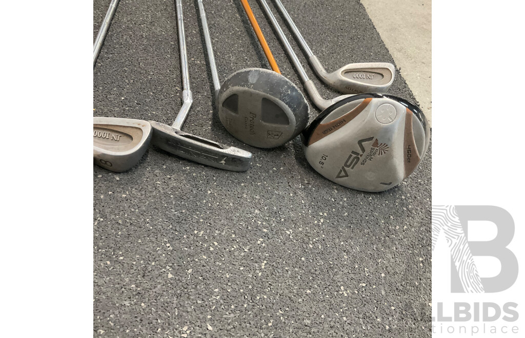 ICON 3.0 Golf Bag with 14 Assorted Golf Clubs