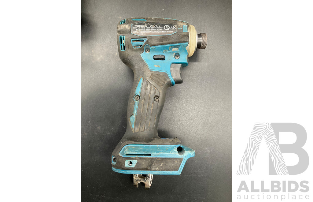 MAKITA 18V Impact Driver (DTD172) Skin Only  and (DTD146) Skin Only, FOXR 11in1 Kinefe Multi Tool (x2) - Lot of 4