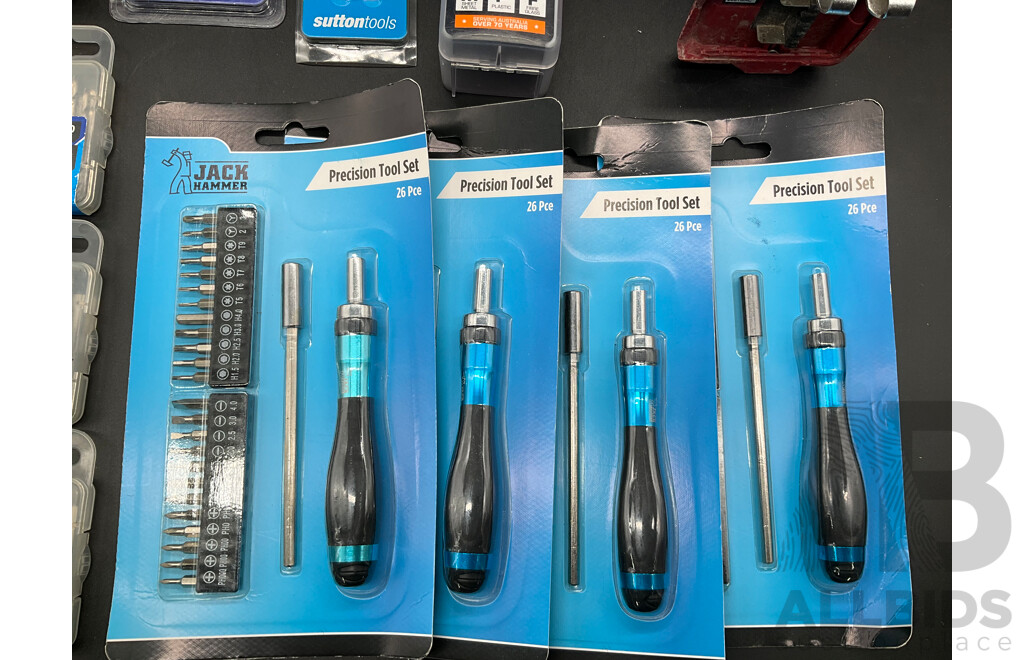 OZITO 18V Drill Driver and Assorted Tools and Accessories - Lot of 16