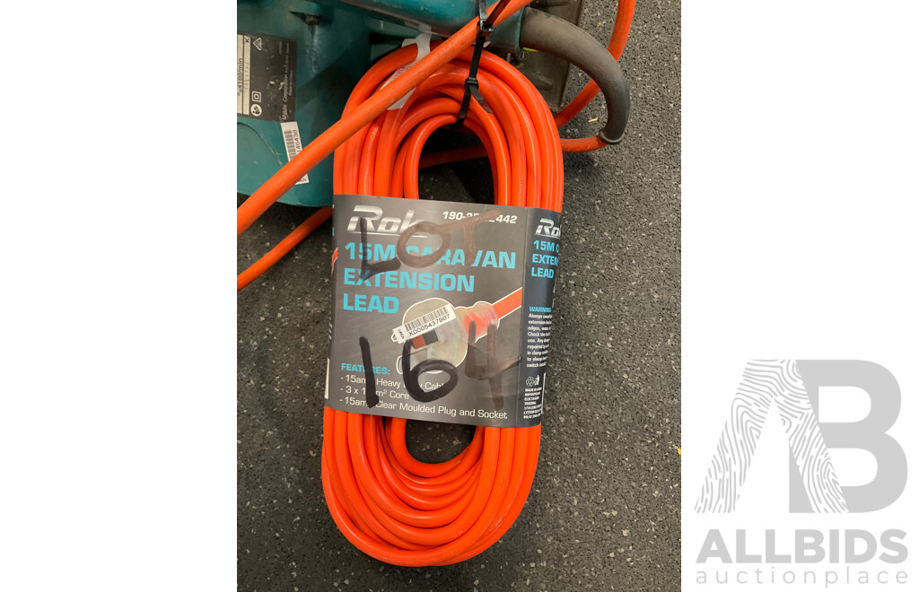 MAKITA Circular Saw (N5900B) and RAK 15m Extension Lead - Lot of 2