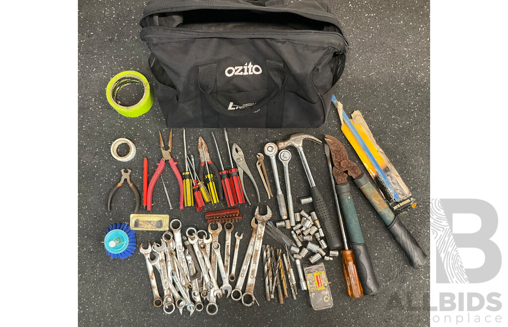 Assorted Tools in Ozio Bag