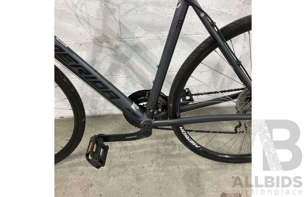 Merida Speeder 20 Bike Flat Bar Road Bike - Dark Silver - Frame 54cm