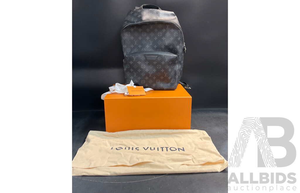 Men's Leather Backpack - Branded Louis Vuitton