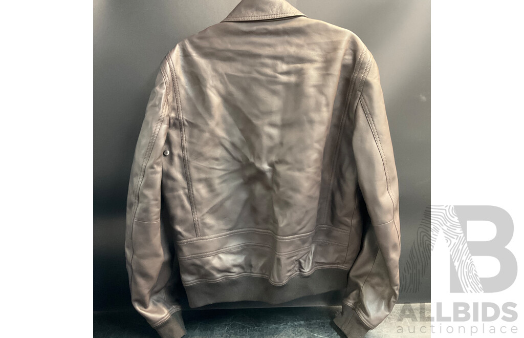 BALLY Brown Leather Jacket