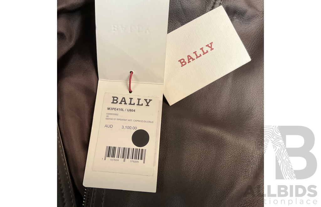 BALLY Brown Leather Jacket