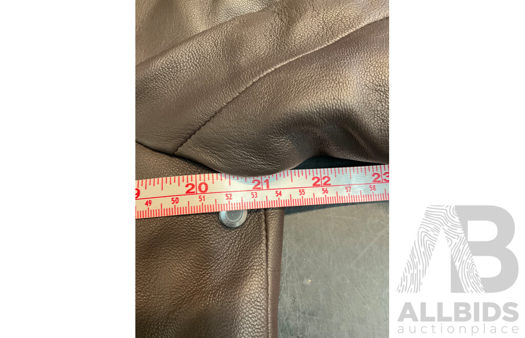 BALLY Brown Leather Jacket