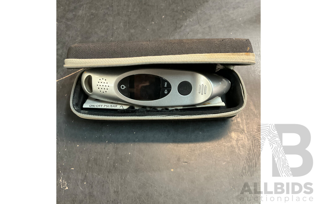 BOSCH Box Contains GWS1440C Angle Grinder & Assorted Car-Related Tools