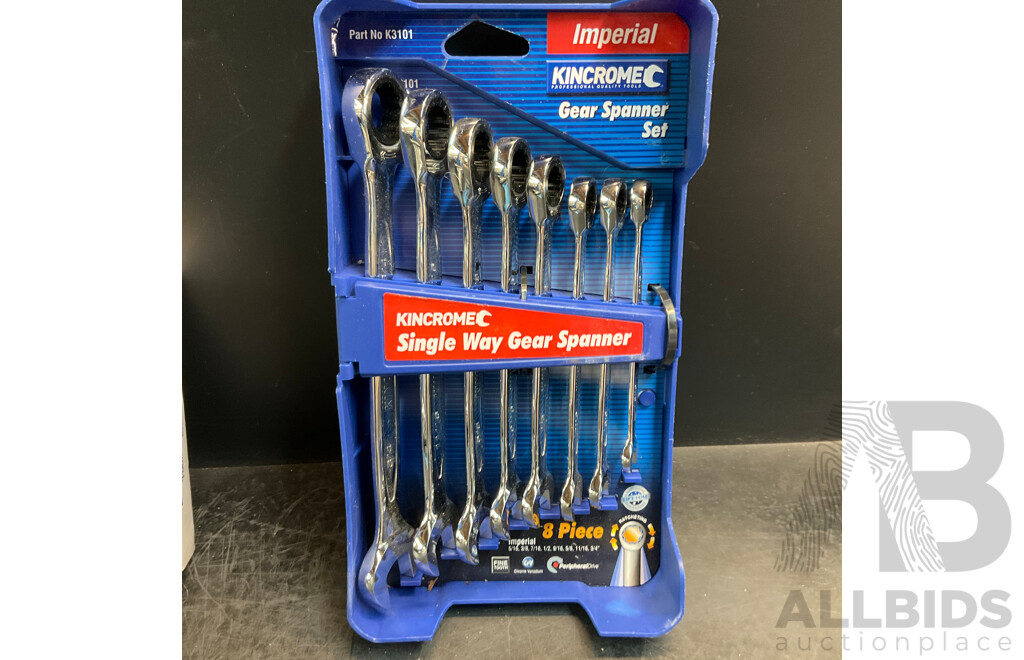 Assorted Spanner Set , Socket Set and Tool Set - Lot of 4