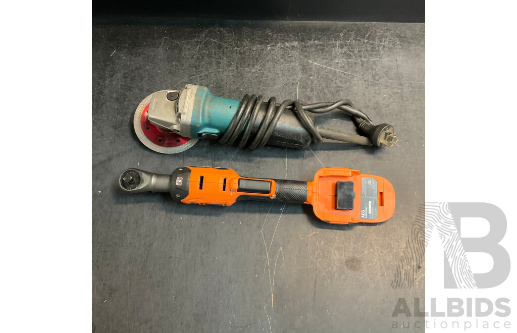 AEG A18RIW38B Reach Ratchet Wrench Skin & Unbranded Tool