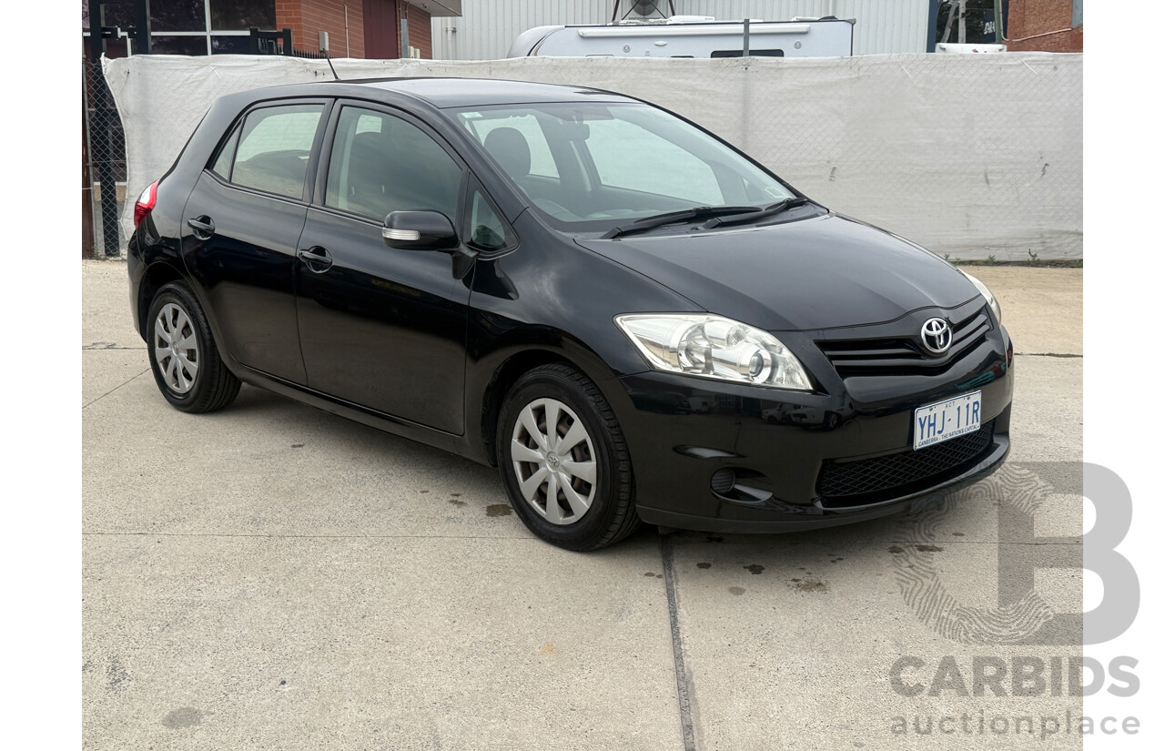 10/2010 Toyota Corolla ASCENT FWD ZRE152R MY10 5D Hatchback Black 1.8L