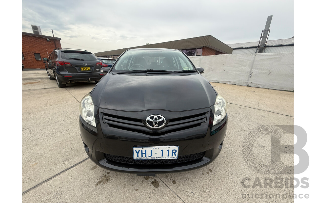 10/2010 Toyota Corolla ASCENT FWD ZRE152R MY10 5D Hatchback Black 1.8L