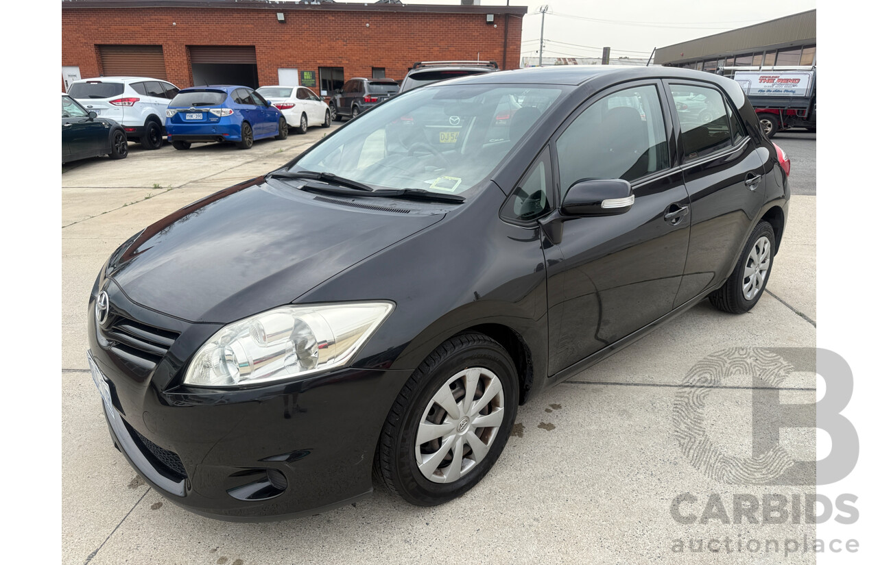 10/2010 Toyota Corolla ASCENT FWD ZRE152R MY10 5D Hatchback Black 1.8L