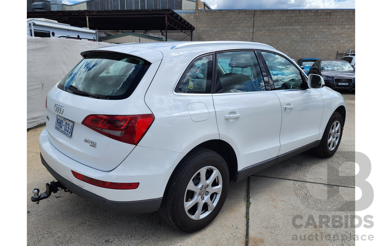 6/2011 Audi Q5 2.0 TDI Quattro 8R MY12 4d Wagon White 2.0L