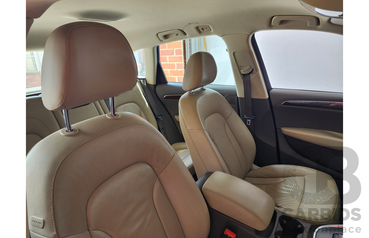 6/2011 Audi Q5 2.0 TDI Quattro 8R MY12 4d Wagon White 2.0L