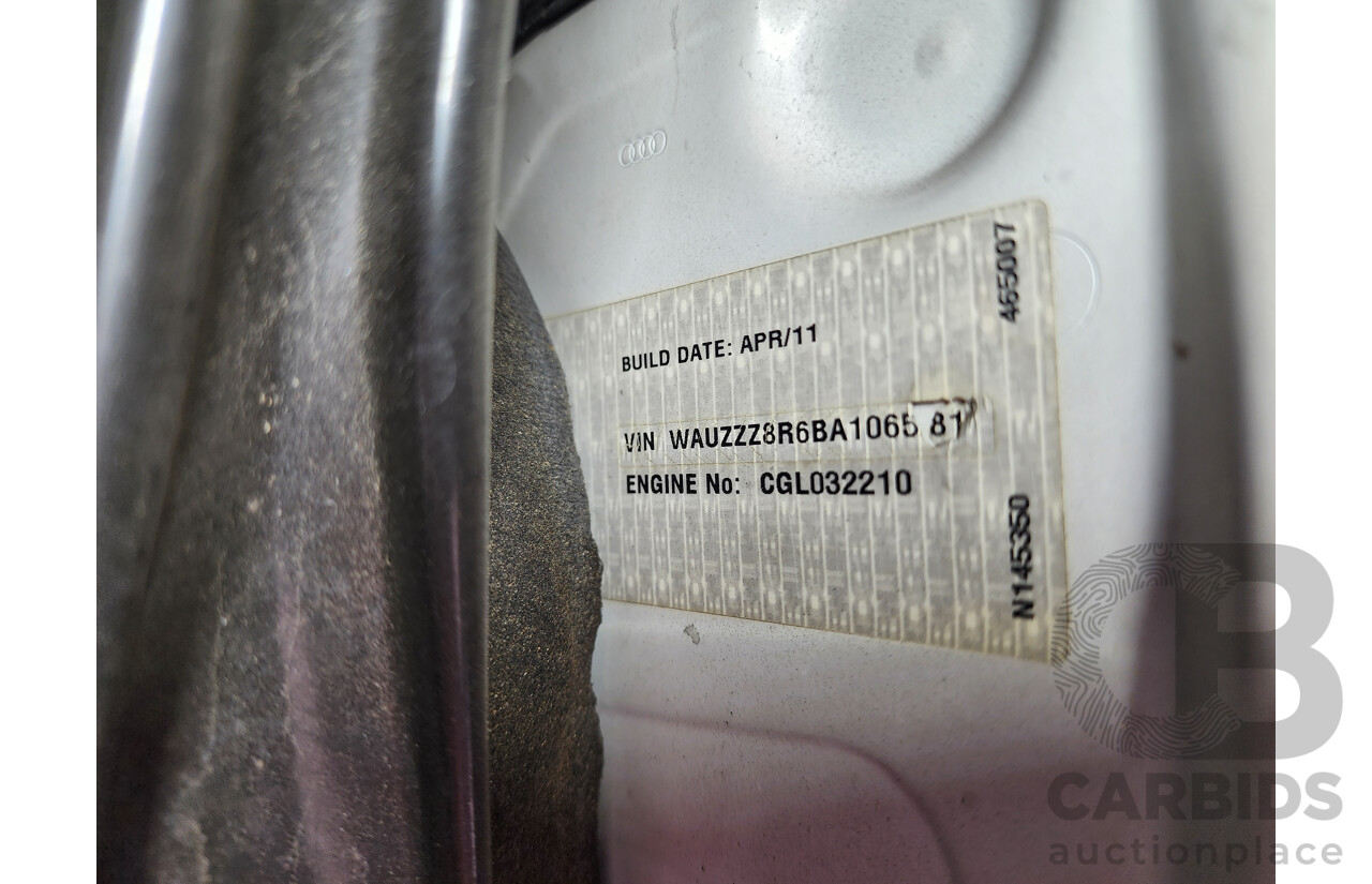 6/2011 Audi Q5 2.0 TDI Quattro 8R MY12 4d Wagon White 2.0L