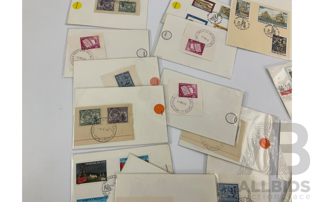 Thirty Eight Norfolk Island CTO Lots, Examples Spanning 1956 to 1990