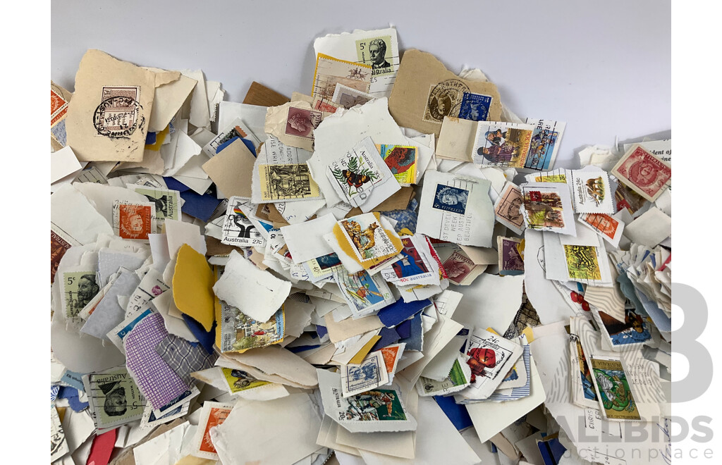 Collection of Australian Cancelled Stamps, Examples Spanning 1960's to 2000's - Approximately Two Kilograms