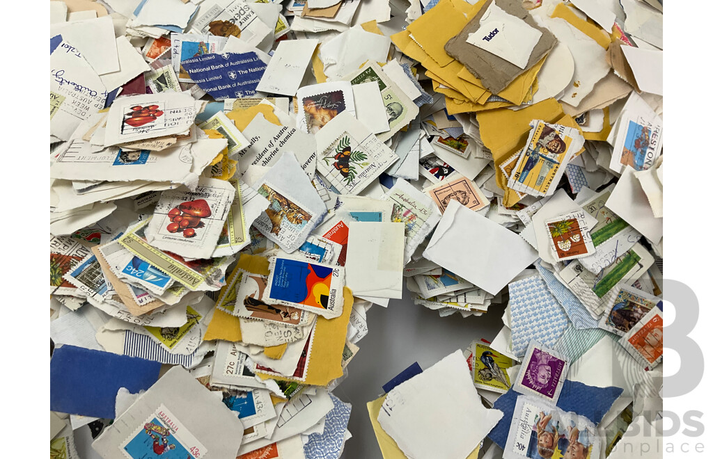 Collection of Australian Cancelled Stamps, Examples Spanning 1960's to 2000's - Approximately Two Kilograms