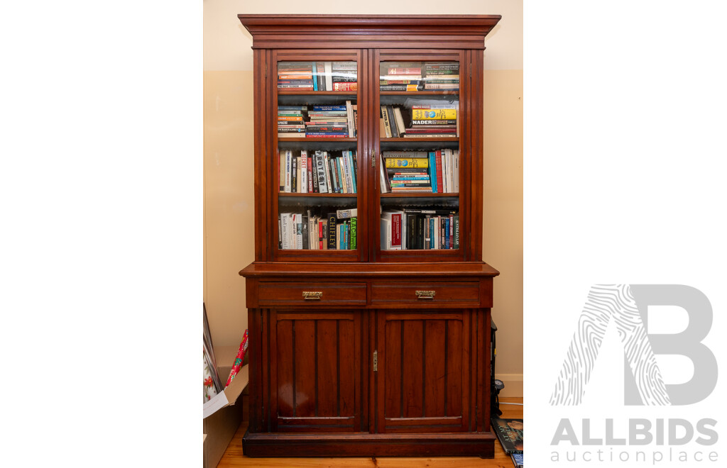 Good Edwardian Oak Legal Bookcase