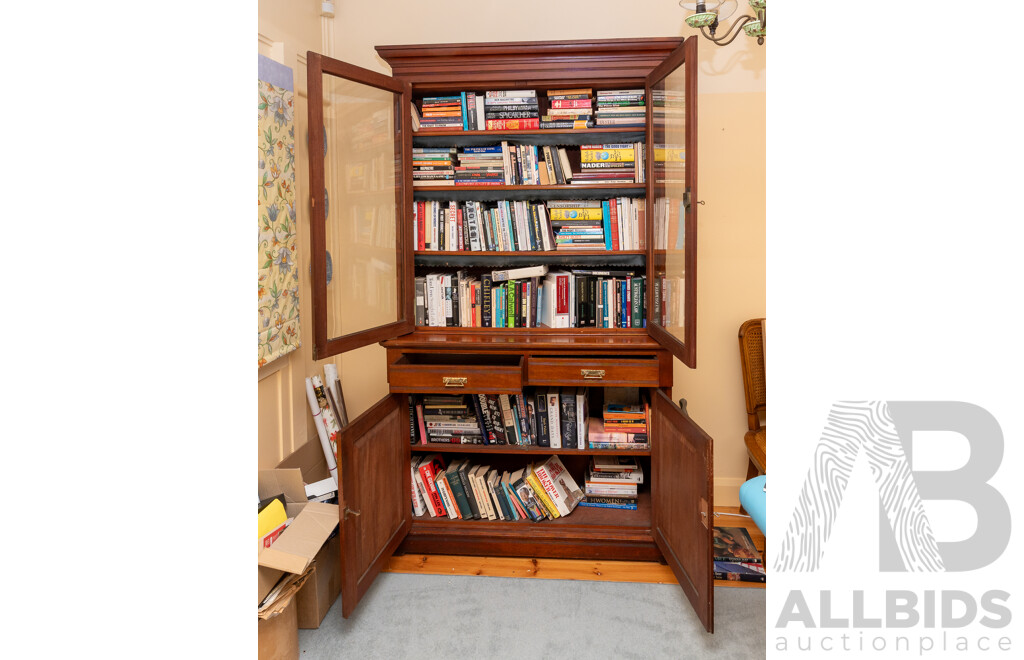 Good Edwardian Oak Legal Bookcase