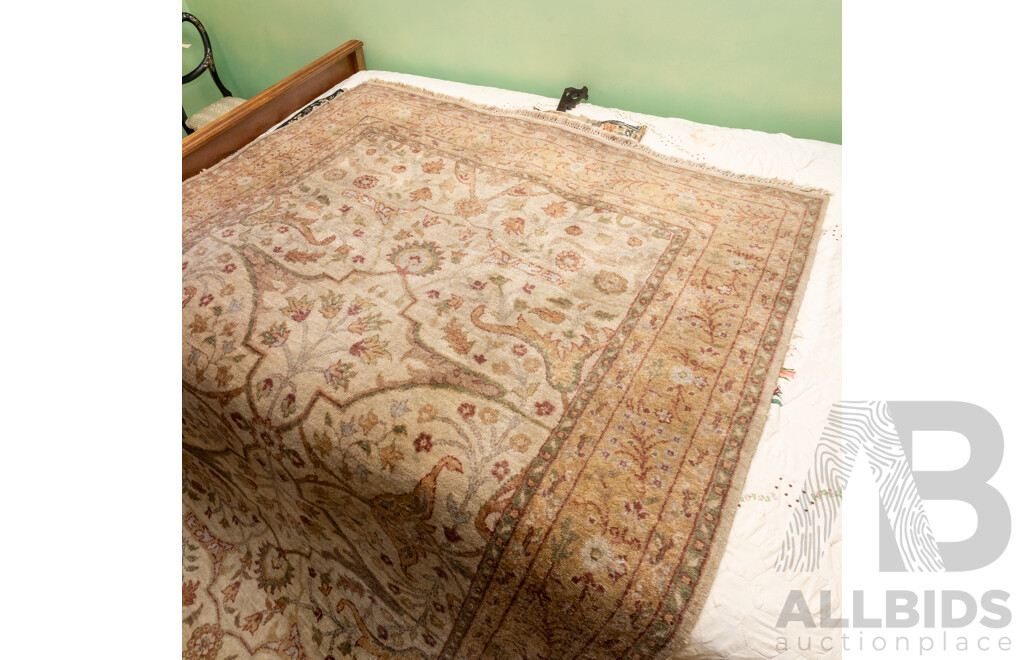 Vintage Persian Kashan in Muted Tones