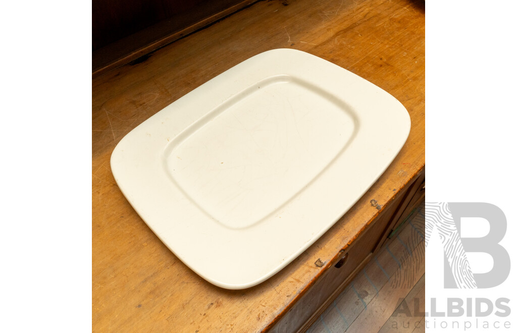 Pair of Round Platters and Another