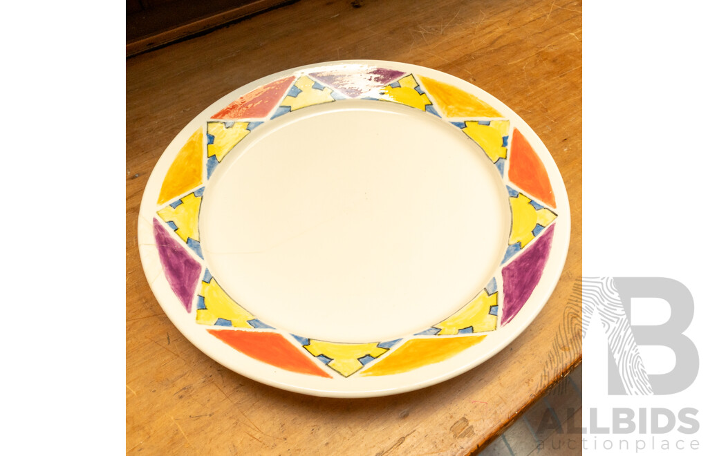 Pair of Round Platters and Another