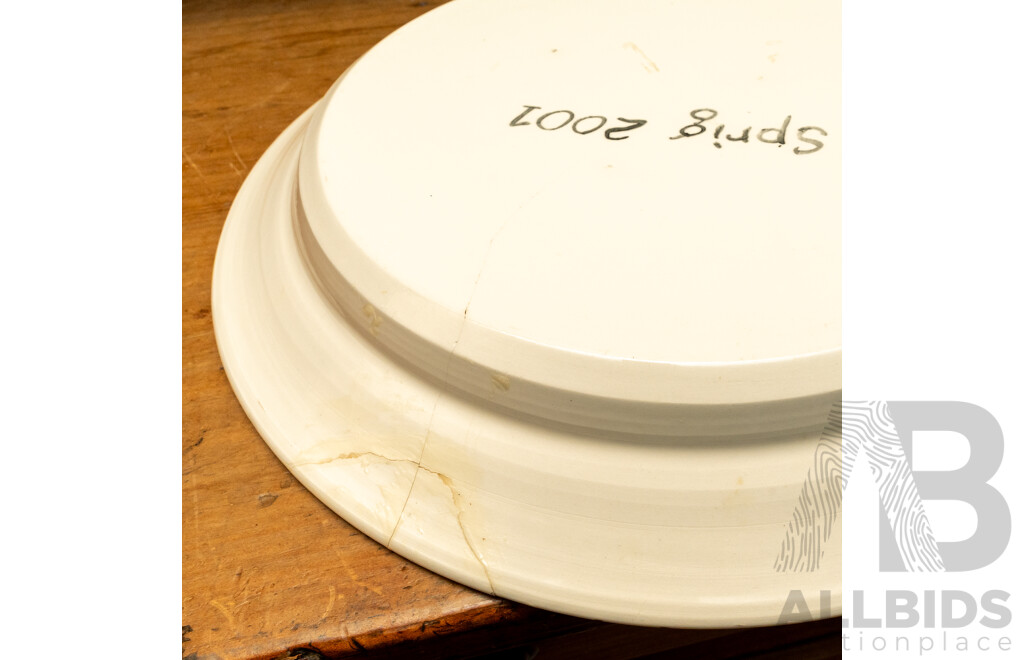 Pair of Round Platters and Another