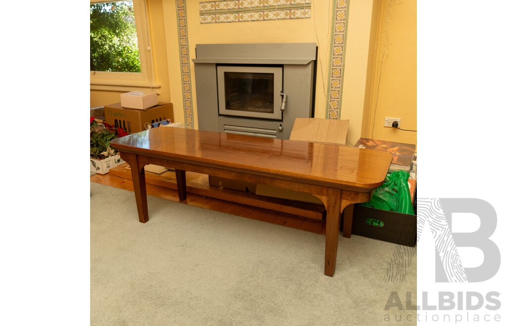 Edwardian Oak Converted Coffee Table