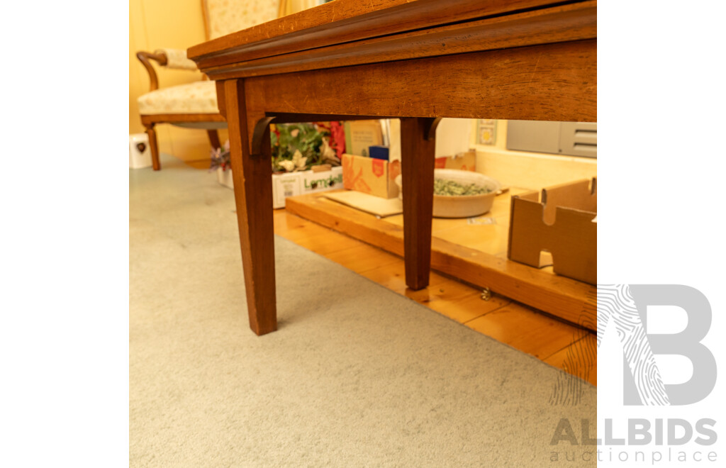 Edwardian Oak Converted Coffee Table