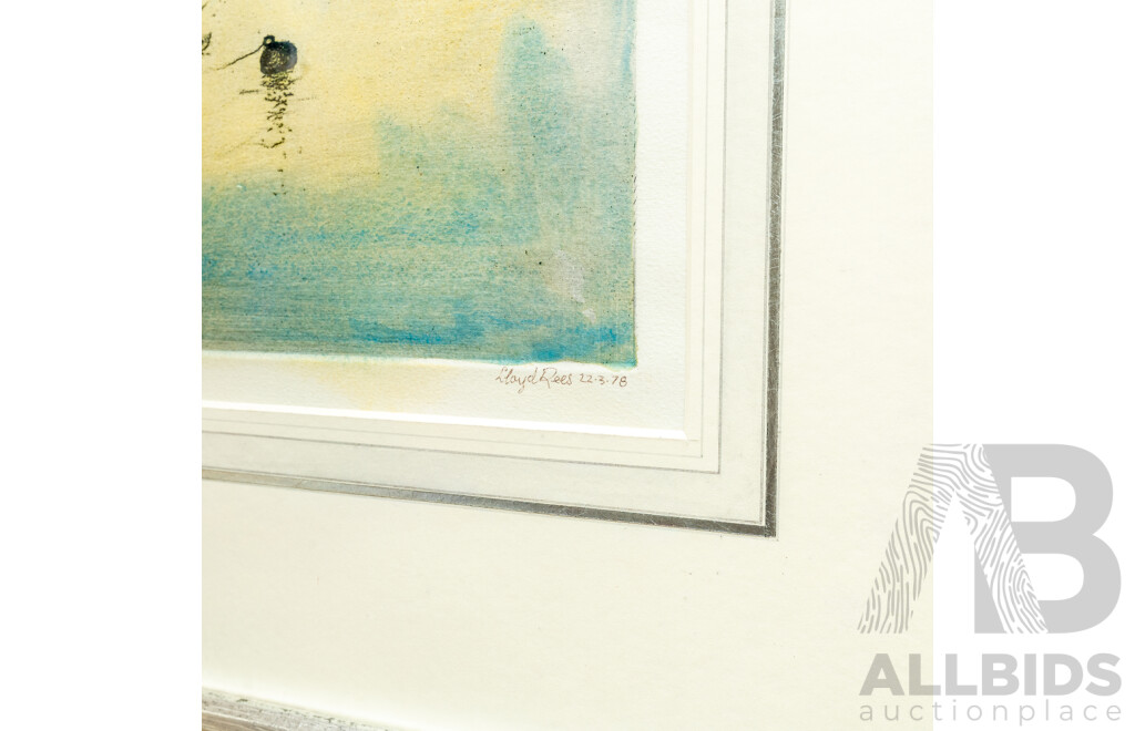 Lloyd Rees, (20th Century, Australian, 1895-1988), Lane Cove River, Wonderful Original Editioned & Signed Hand Coloured Etching, 53 x 56 cm (frame)