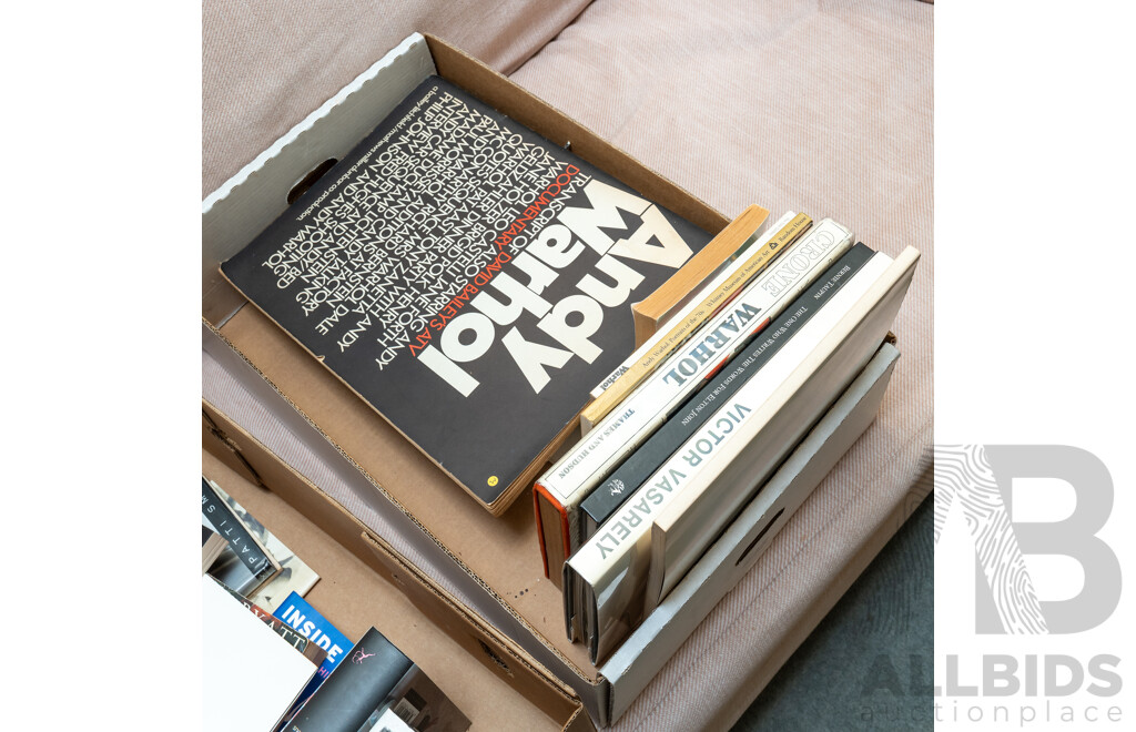 Wonderful Large Collection of Andy Warhol and Other Pop Art Related Artists Books