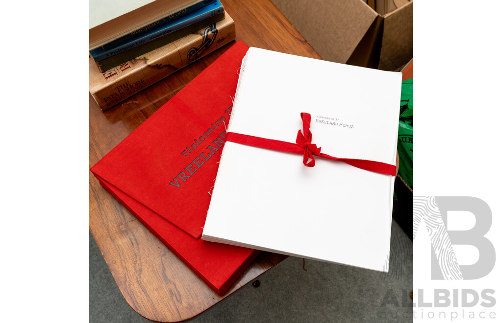 Diana Vreeland, (20th Century, American, 1903-1989)Visionaire 37 - Vreeland Memos, Limited Edition Volume, 23 x 30 cm (approx dimensions)