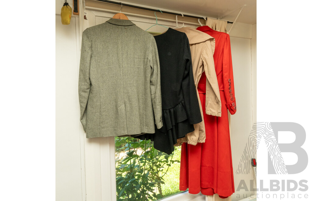 Lovely Collection of Four French & Other Varied Designer Jackets Including Areline Paris, Ruby (New Zealand) & More (4)