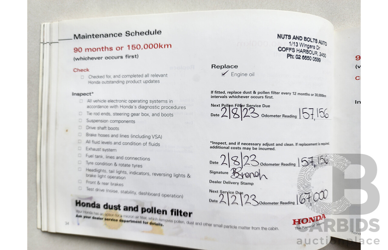 2/2008 Honda Accord VTi Luxury 50 4d Sedan Grey 2.4L