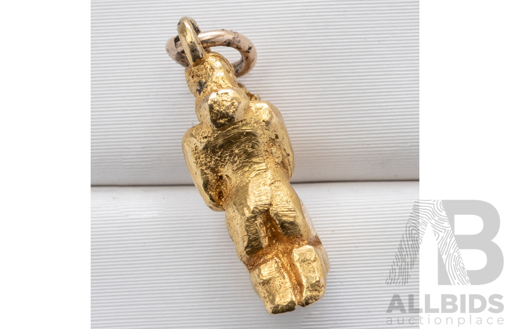 9ct Vintage Pixie Charm, 15mm, 1.54 Grams