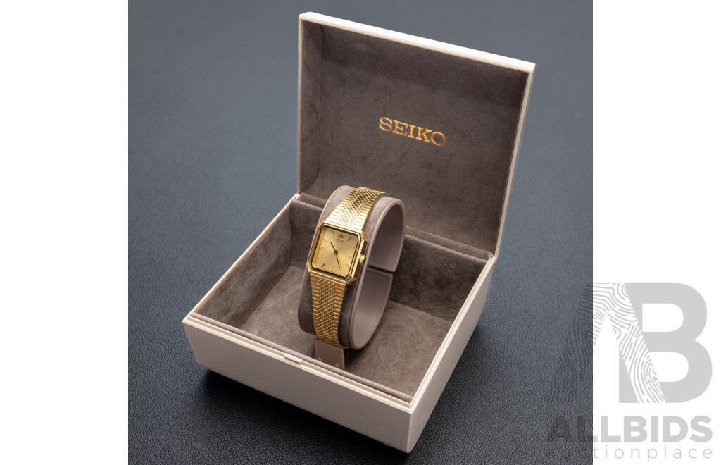 Seiko Ladies Gold Tone Dress Watch, 2020-6120, Comes with Original Presentation Box