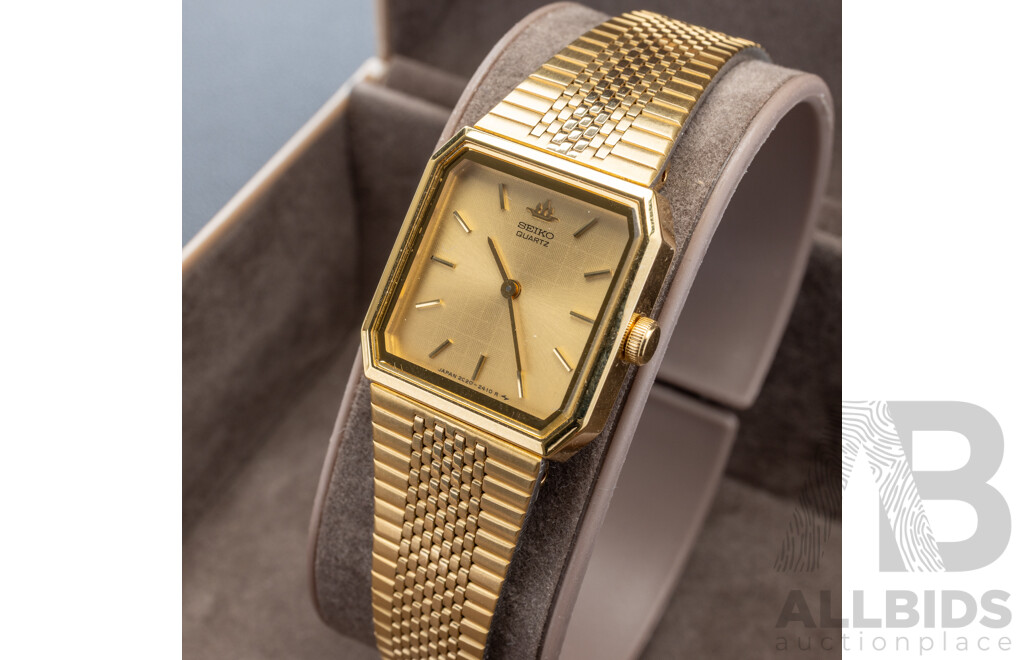 Seiko Ladies Gold Tone Dress Watch, 2020-6120, Comes with Original Presentation Box